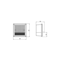 Przednie światło 84x83 mm, lewe/prawe-347607139