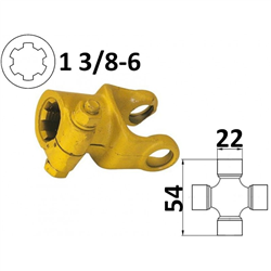 Widłak ciągnikowy 1 3/8-6, na krzyżak 22x54 mm-347611469