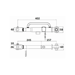 Stabilizator John Deere seria 6000-347608831