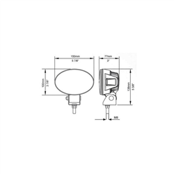 Światło robocze LED 9-30V, 18W, 1100lm IP67-347608856