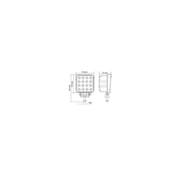 Światło robocze LED 10-30V, 48W 3200lm IP67-347608873
