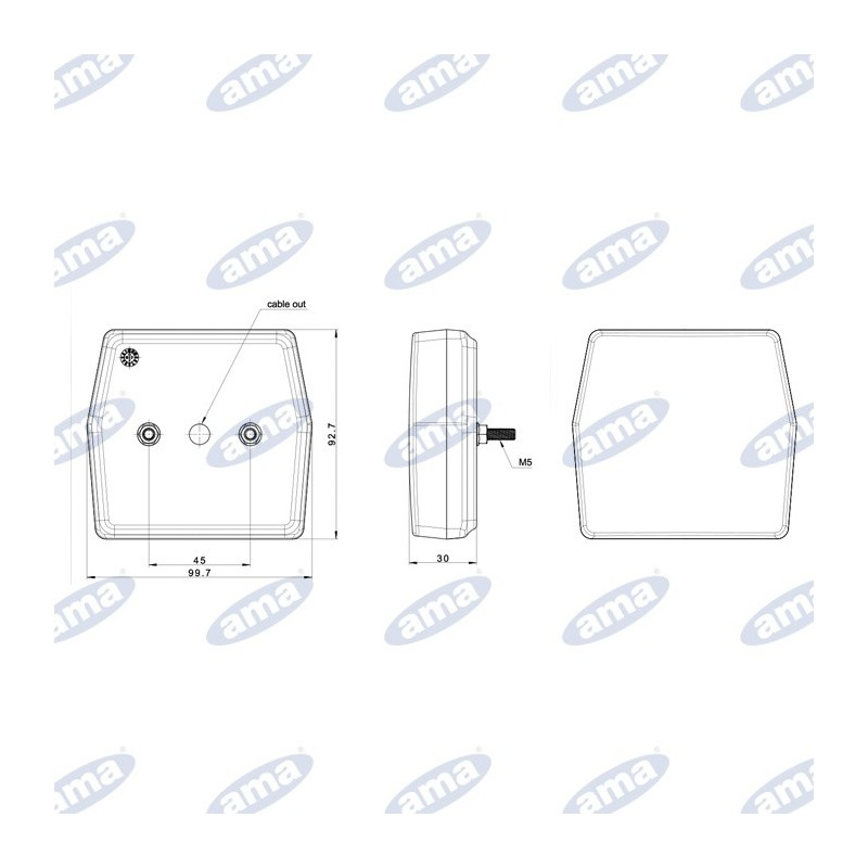 Tylne światło lewe LED 12V-347618567