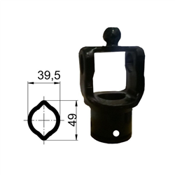 Widłak profilowy na rurę 39,5x49  27X100-347617092