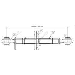 Łącznik centralny kat. 2 30x3, 440-640 MM BASIC-347616812