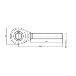 Łącznik centralny kat. 2, 27x3 długość rury 275 mm, dł,420-620 mm (hydropak)-347774748