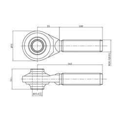 Łącznik centralny tuba 230 mm kat. 2 30x3  350-495MM BASIC-347772201
