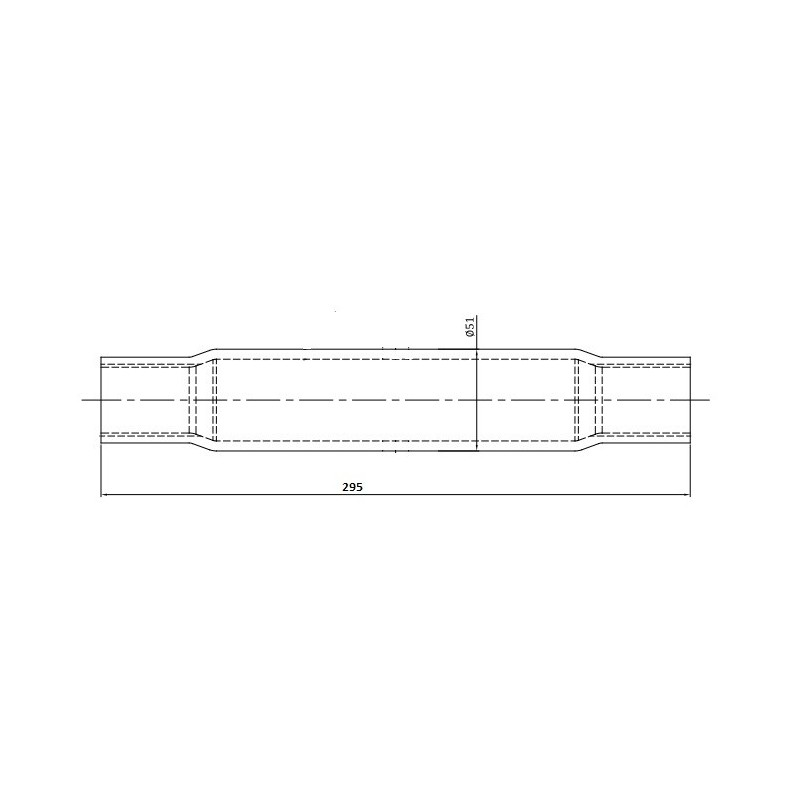 Łącznik centralny kat. 2 36x3 420-580MM, tuba 295 mm, z główką kulową dwustronnie BASIC-347617585