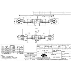 Łącznik centralny kat. 1, 30x3 295-380 mm z główką kulową dwustronnie BASIC-347619814