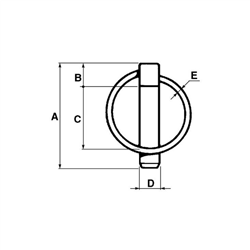 Zawleczka  zatrzaskowa 4,5 mm DIN11023-347777892