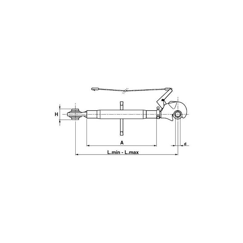 Łącznik centralny z hakiem, seria Rapid kat.2, 705/945mm-347773576