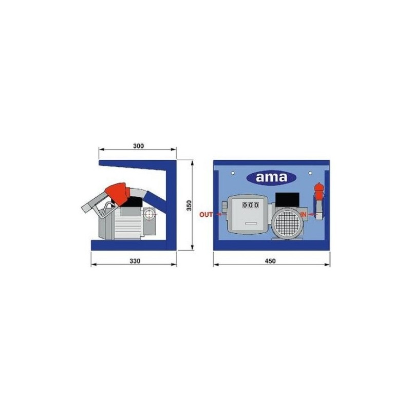 Zestaw do przepompowywania paliwa 220V/56L/min.-347606707