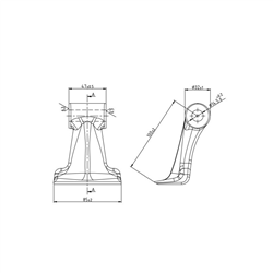 Bijak młotkowy RM33, 85x47x14,5, R100 STARK KDL, KDX-347619225
