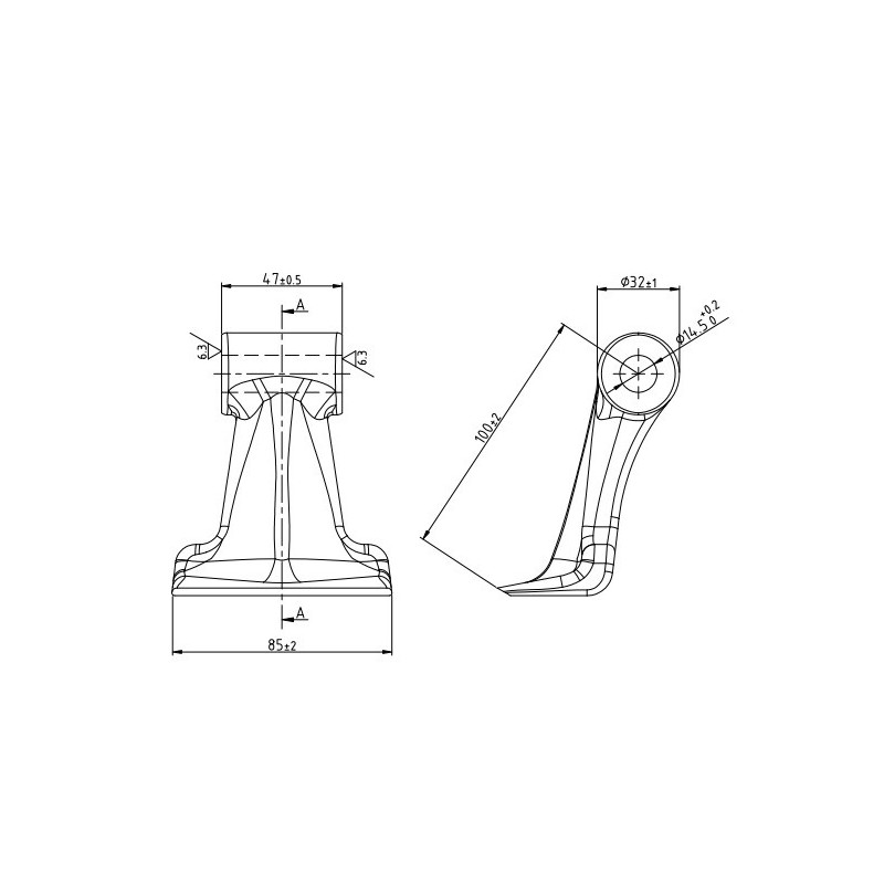 Bijak młotkowy RM33, 85x47x14,5, R100 STARK KDL, KDX-347619225