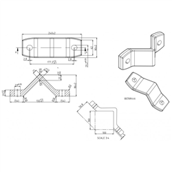 Uchwyt mocowania grządzieli 100x100 mm-347619424