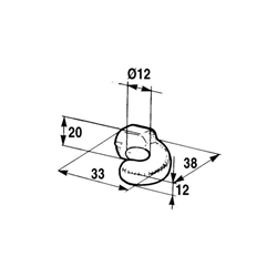 Hak zamknięcia 38x33mm-347608986