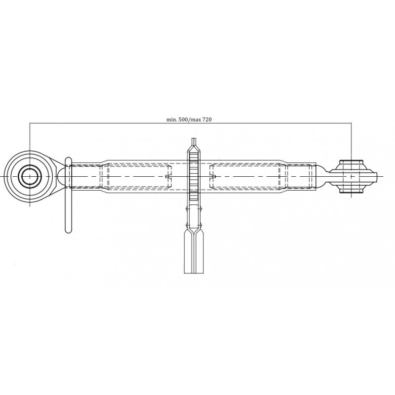 Łącznik centralny z grzechotką kat. 2 36x3 490-720 MM-347617610