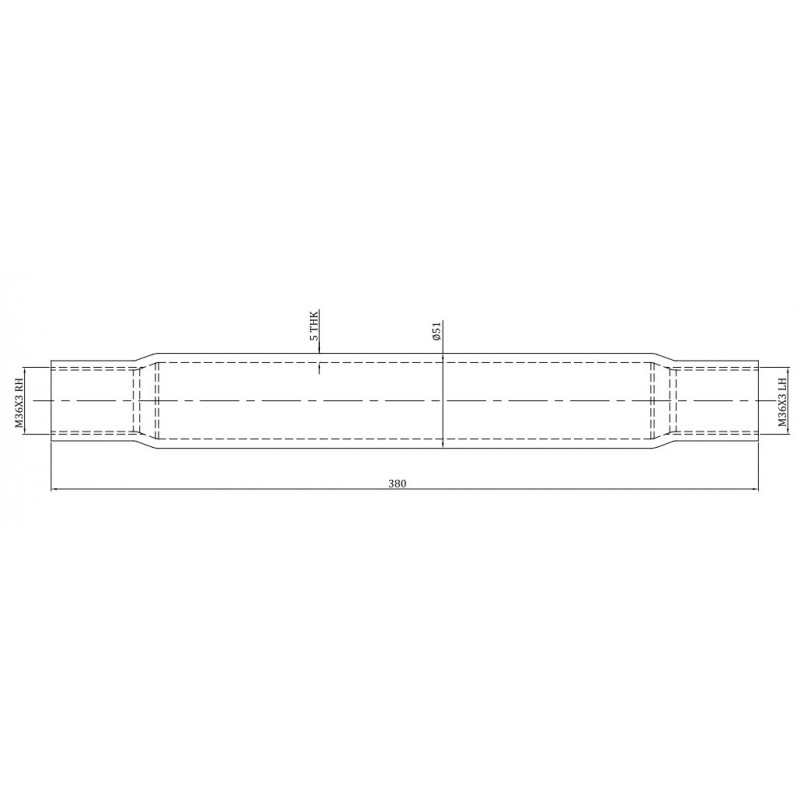 Łącznik centralny z grzechotką kat. 2 36x3 490-720 MM-347617612