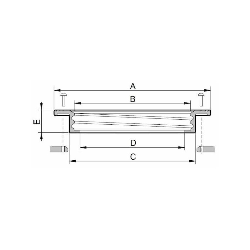 Pierścień gwintowany pokrywy 350 mm-347608998