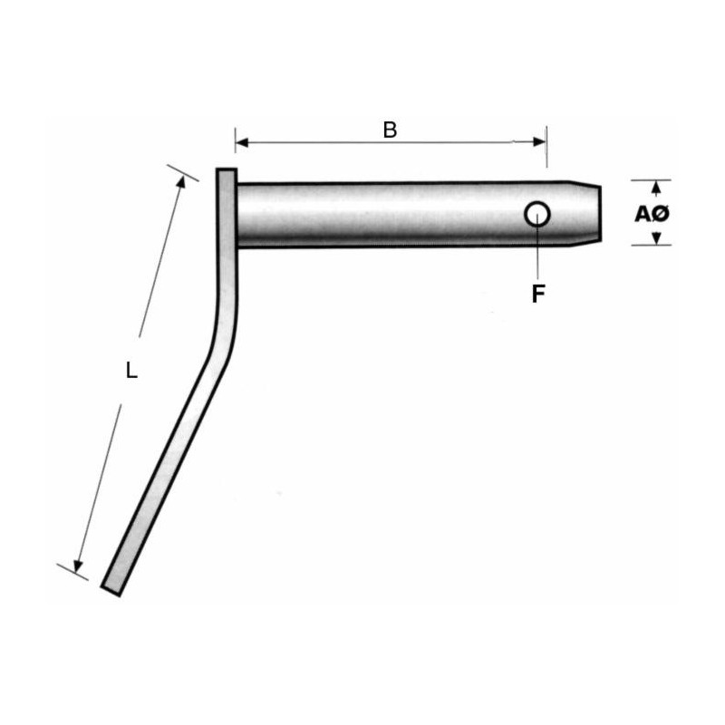 Sworzeń zaczepu 25 x 123 mm-347606720