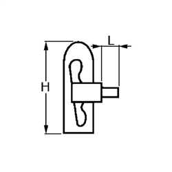 Zamknięcie burty przyczepy 70x13mm-347609030