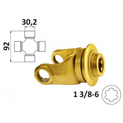 Widłak ciągnikowy 1 3/8-6, na krzyżak 30,2x92 mm-347611007