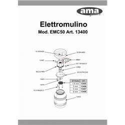 Elektryczny,  młynek do mielenia ziarna 1,2 kW-347618489