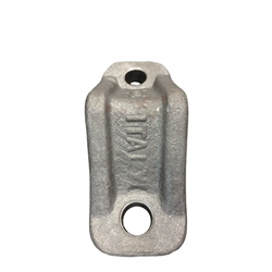 Uchwyt odkuwany mocowania grządzieli 100x100 mm-347619781