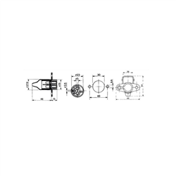Gniazdo 3-pinowe 12/24V 2x25A+1x5A COBO-347609346