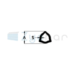 Rura 1m, profil trójkątny 36x4,5, P6 SMART LINE-347619857