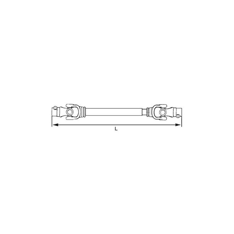Wał ze sprzęgłem zapadkowym L 1053, 270Nm-347619255