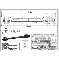 Wał SMART LINE ze sprzęgłem zapadkowym SMART LINE L 1100, 270Nm-347621085