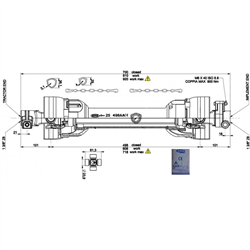 Wał ze sprzęgłem ścinalnym L 700 270Nm-347618818