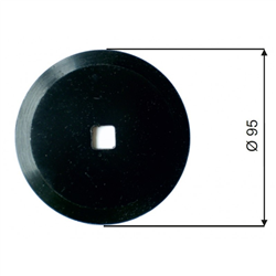 Nóż do paszowozu 95x11x5, okrągły, średnica otworu 11mm-347616508