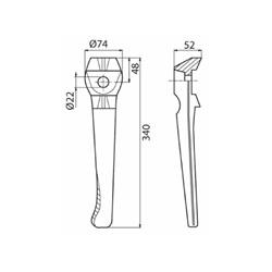 Nóż do brony aktywnej L340-347614327