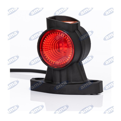 Lampa lewa obrysowa biało-pomaraczowo-czerwona LED 12-36V-347618637