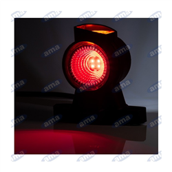 Lampa lewa obrysowa biało-pomaraczowo-czerwona LED 12-36V-347618638