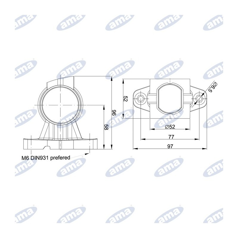 Lampa lewa obrysowa biało-pomaraczowo-czerwona LED 12-36V-347618641