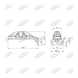 Komplet, lewa i prawa lampa obrysowa LED-347618629