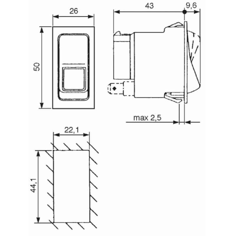 Przełącznik hamulca ręcznego 12V-347615290