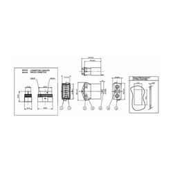 Przełacznik łamp ostrzegawczych 12V-347607287