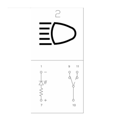 Włącznik świateł pozycyjnych 12V-347607285