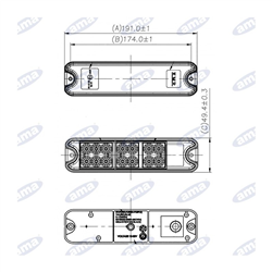 Uniwersalna lampa led tylna 10-30V-347618444