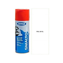 Farba w sprayu RAL 9010L, acrylic enamel, 400ml-347609957