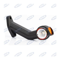 Lampa prawa obrysowa biało-pomaraczowo-czerwona LED 12-36V-347618642