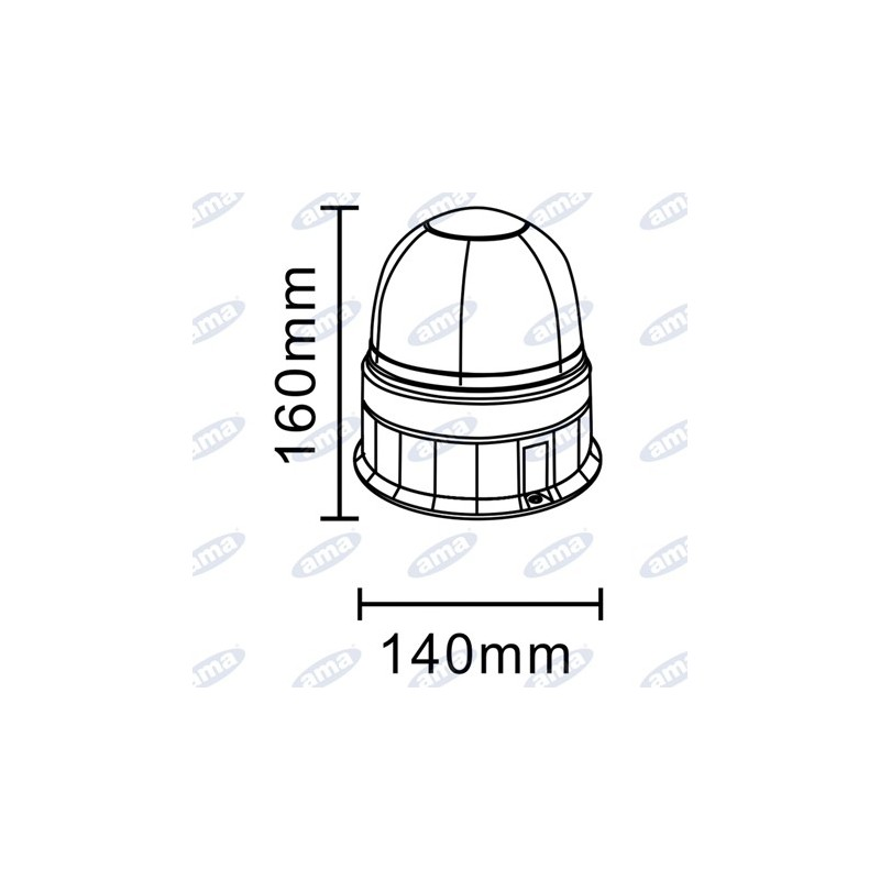 Lampa ostrzegawcza 12V 55W-347616626
