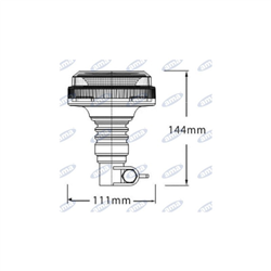 Lampa ostrzegawcza LED 12-24V z elastycznym uchwytem-347617649