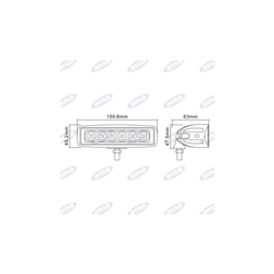 Światło robocze led 10-36V 18W 1260LM-347618370