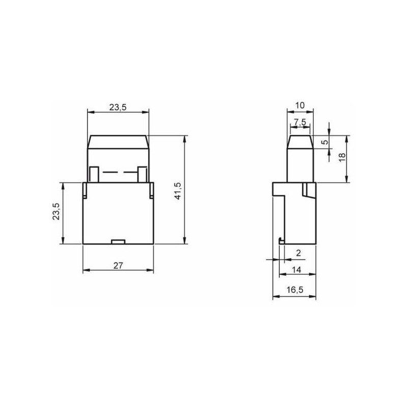 Gniazdo bezpiecznika-10szt  1 wejście - F17048.S, F22044, F22063-347619916