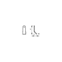 Nóż Y 55x120mm kosiarki bijakowej-347610068