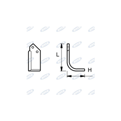 Nóż glebogryzarki  SX L173,H116,OF.12,5-347617100